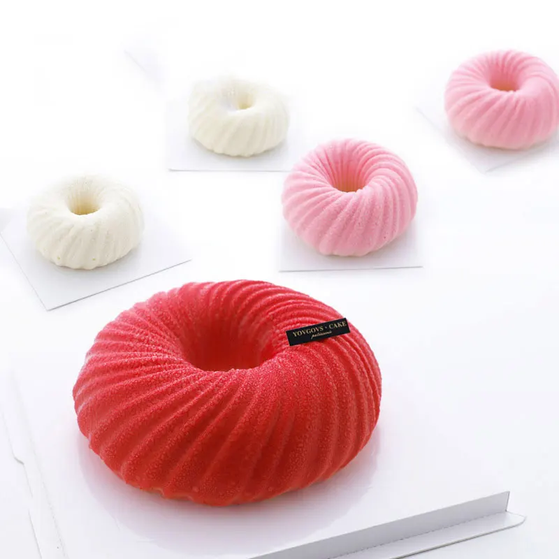 Силиконовая форма гибкая для торта Bundt с 3D технологией легко разбирается