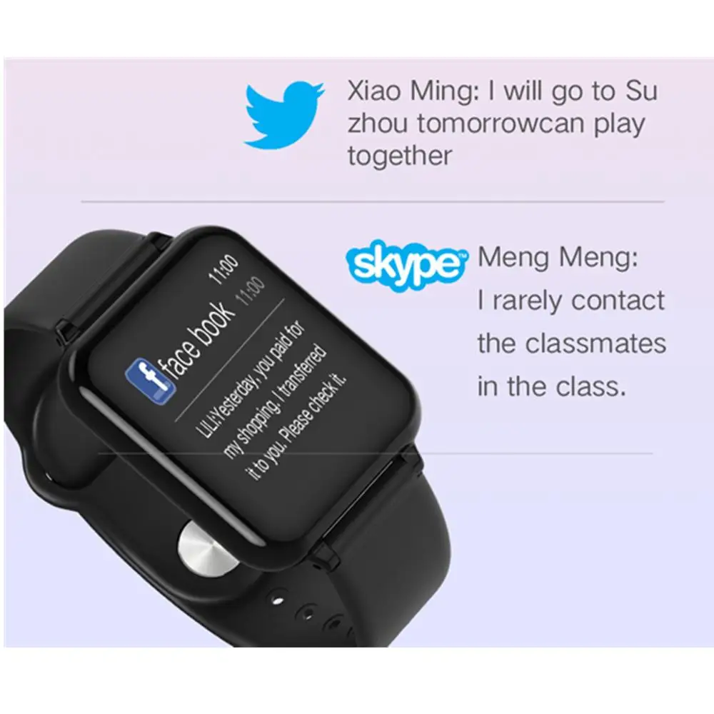 

Wholesale Smart Watch Heart Rate monitor blood pressure multiple sport mode smartwatch women wearable men Smart Bracelet