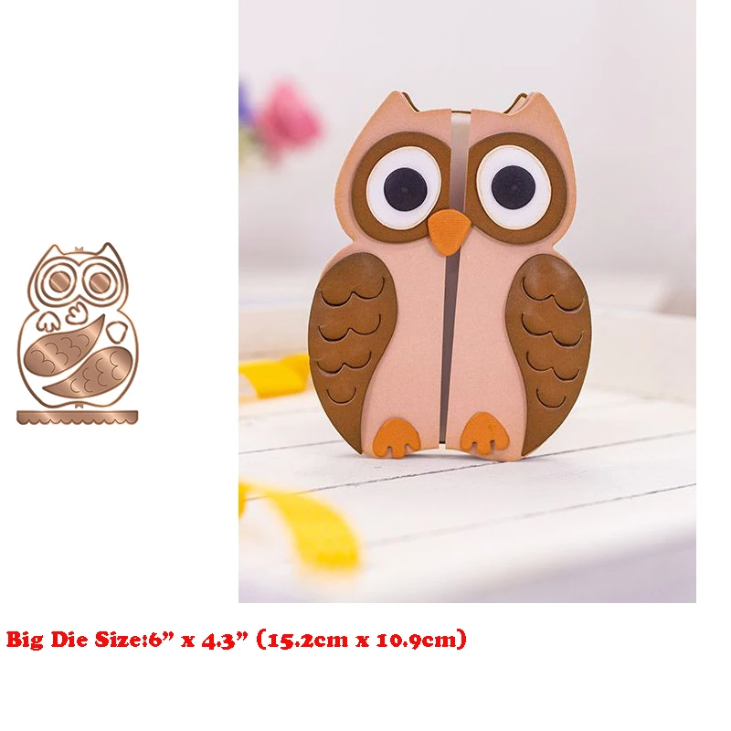 

New Arrival Metal Christmas Gatefold Owl Cutting Dies For 2021 Card Making Flip and Fold Winter Stencils Crafts