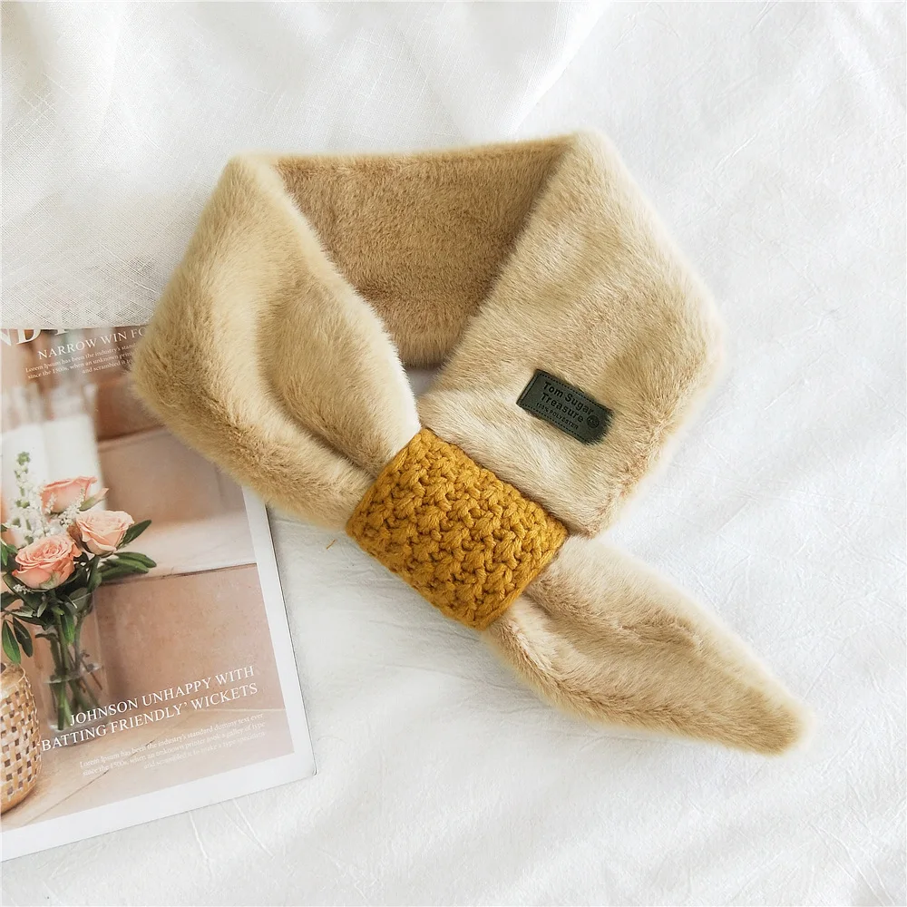 Новые дизайнерские розовый трикотажный шарф женский зимнее модное толстое