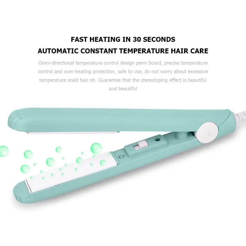 Мини выпрямитель для волос Электрический Ионный керамический Стайлинг щипцы