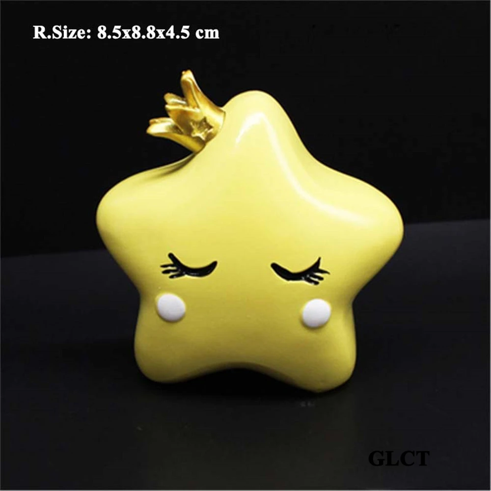 

yellow pink blue stars toys cake topper cake decorating supplies party gifts kids children's parties decoration cupcake toppers