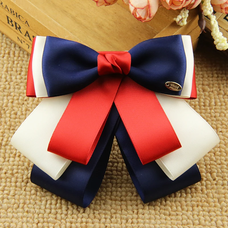 Я Remiel Лидер продаж Ручная работа Лента галстук бабочка с цветком для женщин