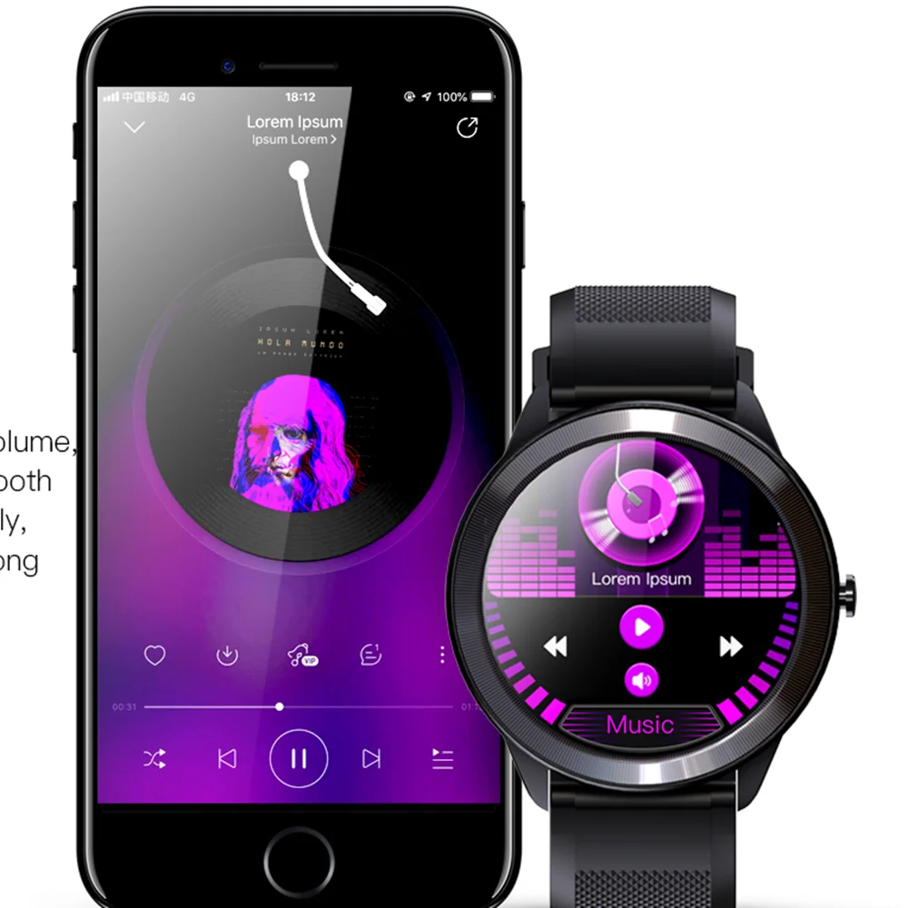 

Men Smart Watch Men Sports Fitness Tracker Full Touch Screen IP68 Waterproof Smartwatch For Android IOS Phone