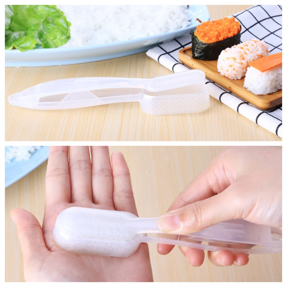 Японская форма для суши Nigiri риса в круглая кухонный инструмент Bento с ручкой пресс