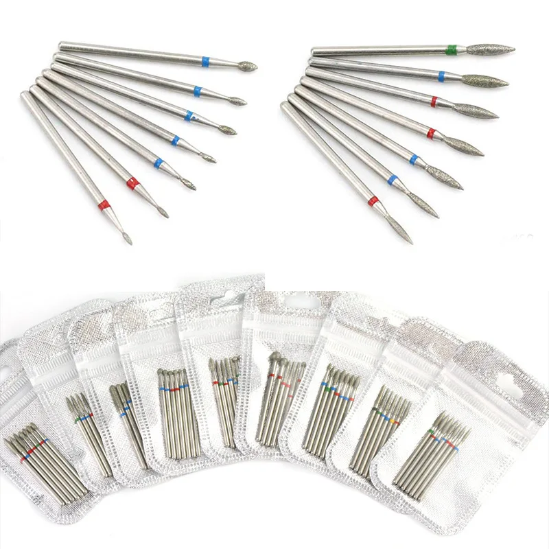 

7pcs Tungsten Steel Nail Diamond Drill Manicure Electric Grinders Rotary Electric Pedicure Cutting Cuticles Nail Drill Bits Set