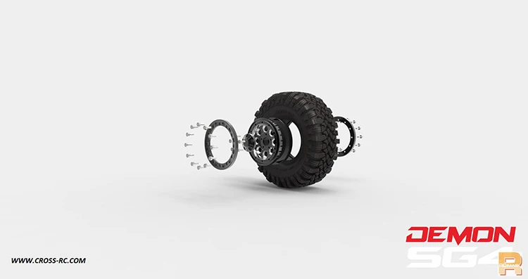 CROSS RC 1/10 комплект SG4 4X4 4WD DEMON Rock Scale гусеничный ABS жесткий корпус с металлическими осями спортивный Гусеничный