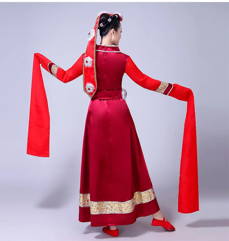 Костюм монгольской формы китайские костюмы народных танцев одежда платье для