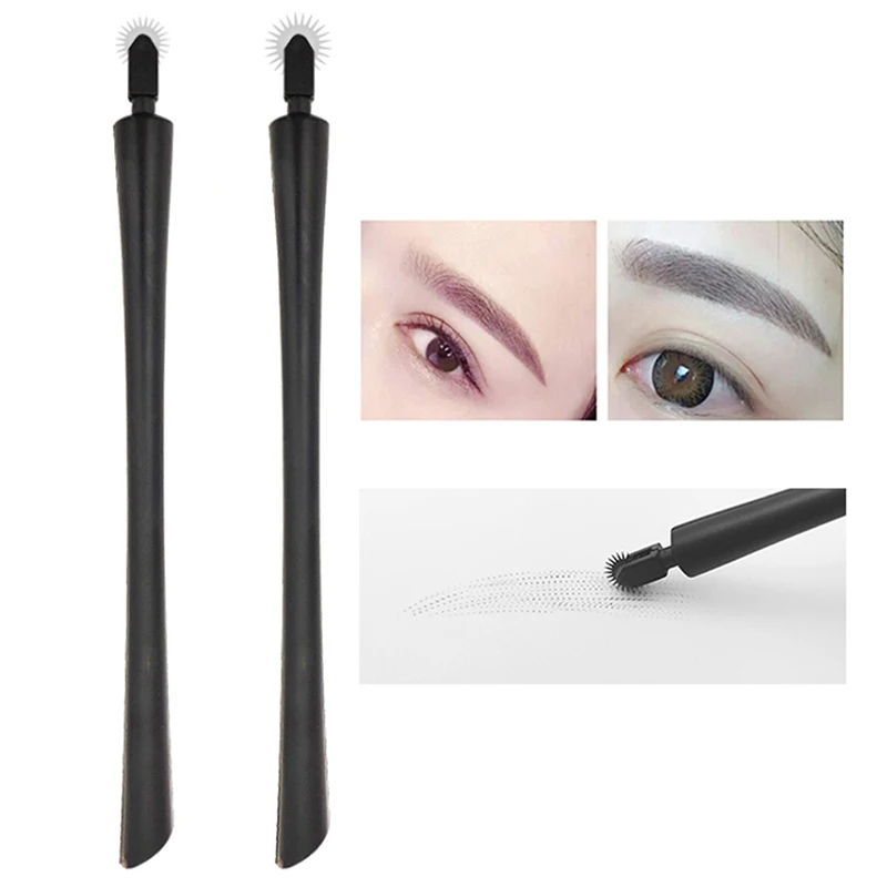 

Disposable Microblading Needle Roller Easy Color Microblading Blades For Fog Eyebrow for Tattoo Manual Pen Tattoo Inks 7mm/10mm