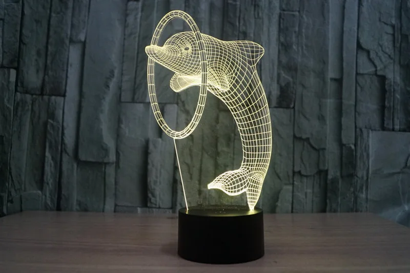 3D светильник в подарок на день рождения экзотический визуальный трехмерный