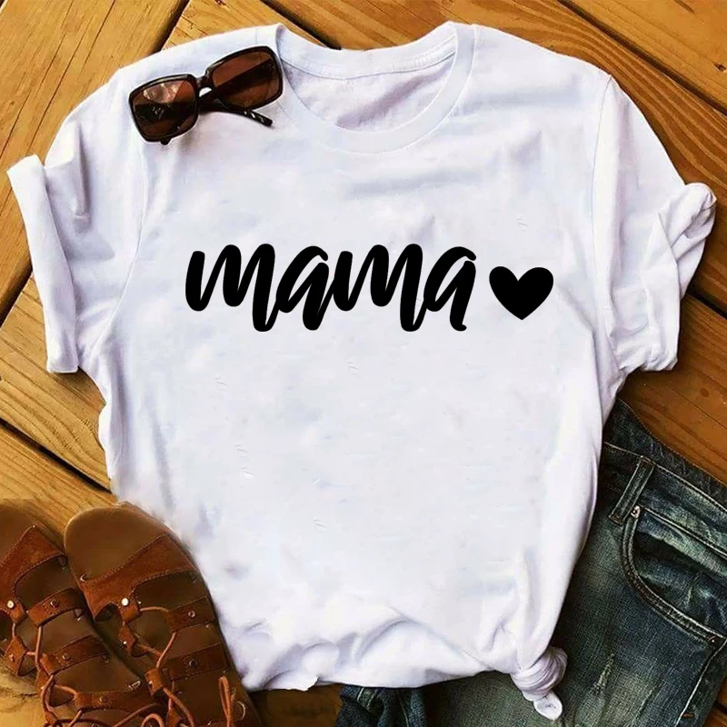 

Women 2021 Mom Life Simple Print Casual Womens Top Mother's Day T Shirt T-shirts Clothing Lady Ladies Graphic Female Tee T-Shirt