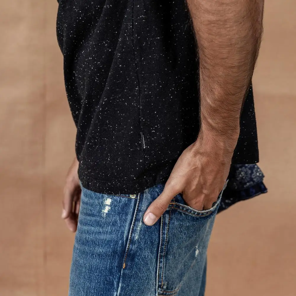 SIMWOOD 2021 летняя новая цветная хлопковая трикотажная футболка с вырезом в горошек