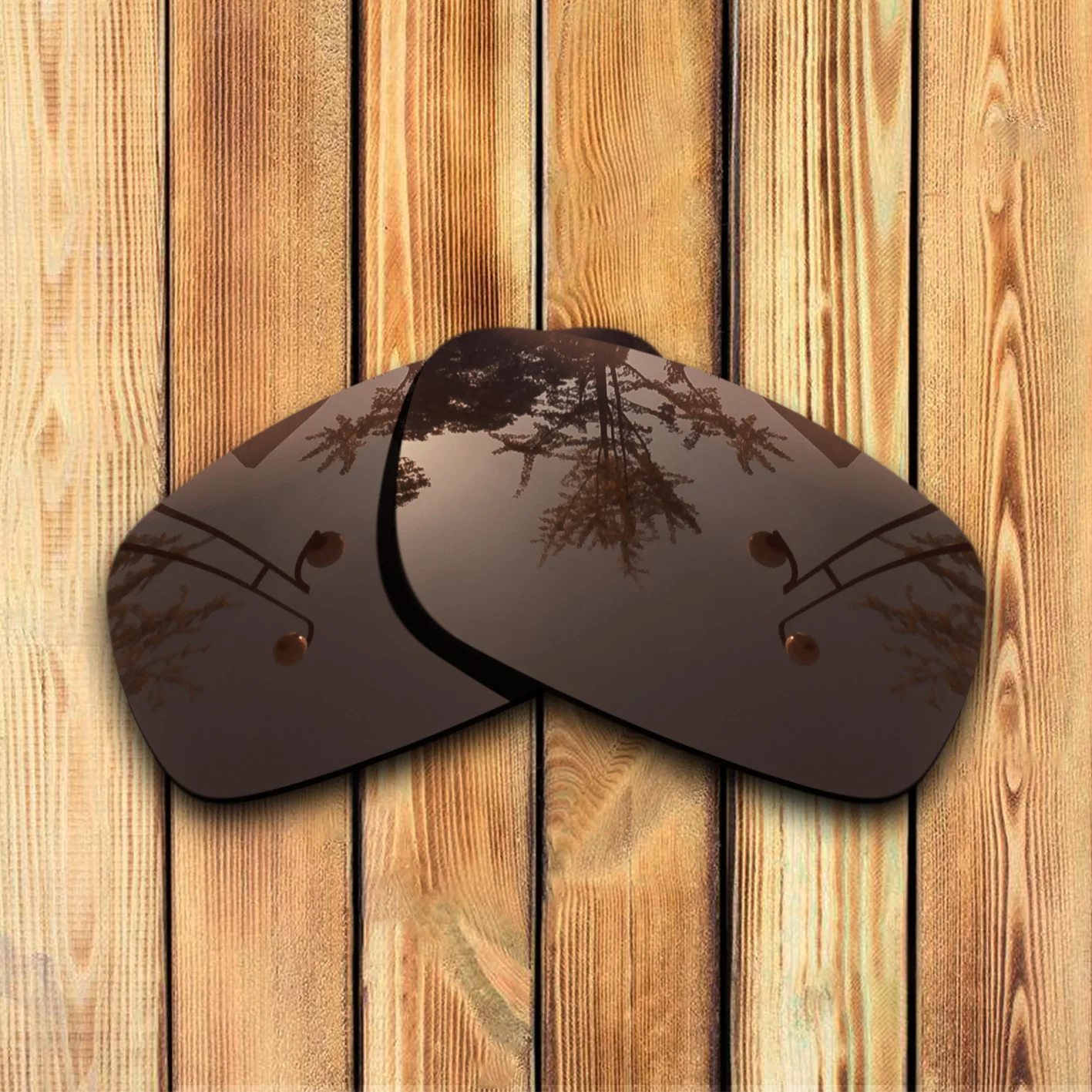 100% Precisely Cut Polarized Replacement Lenses for Square Whisker Sunglasses Brown Color- Choices