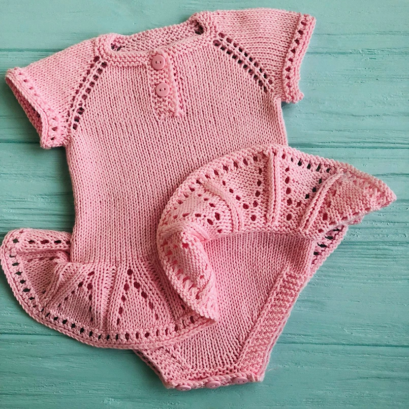 Детский трикотажный комбинезон с юбкой-пачкой коротким рукавом | Мать и ребенок