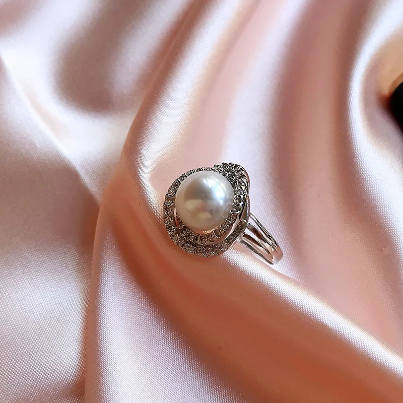 Черная пятница женское роскошное серебряное кольцо с большим натуральным