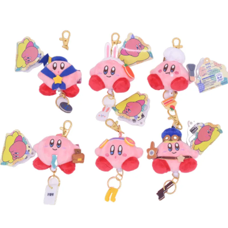 6 см Takara Tomy стилей Kawaii Kirby Star брелок для косплея милый Декор девочек плюшевый кулон