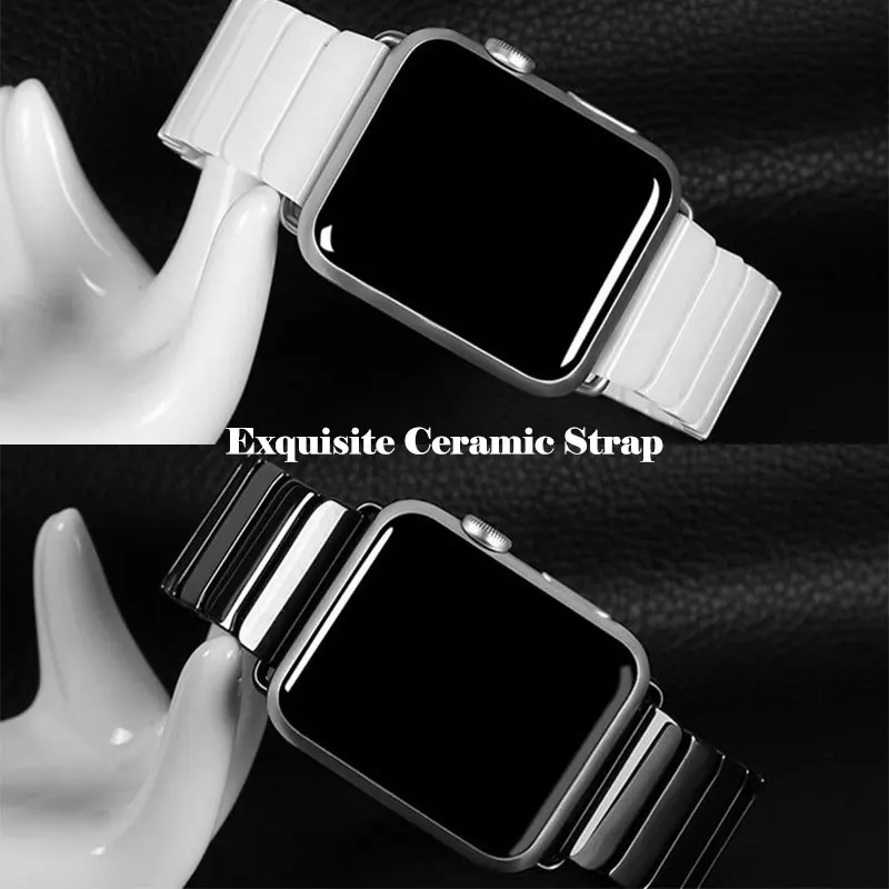 Ремешок для часов UTHAI керамический Apple Watch Band 42 мм 38 1/2/3 браслет смарт-часов