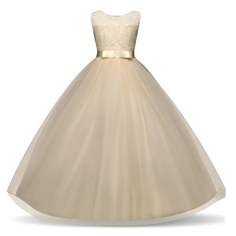 От 5 до 14 лет Детское платье для девочек элегантное кружевное принцессы на