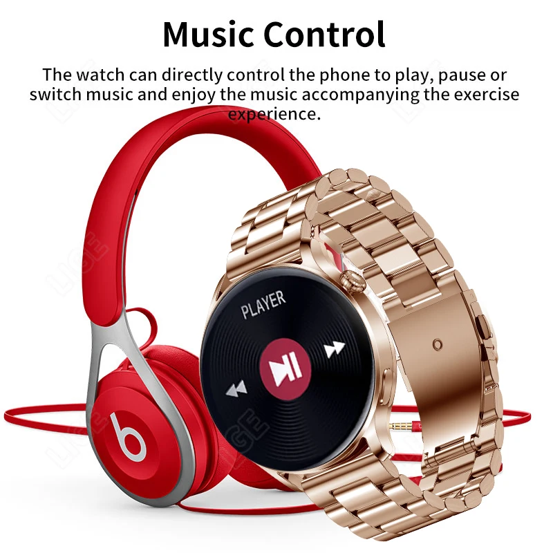 LIGE New Smart Watch Women Bluetooth Call Heart Rate Fitness Tracker Women's Watches Steel Belt Smartwatch For Mens Android iOS |