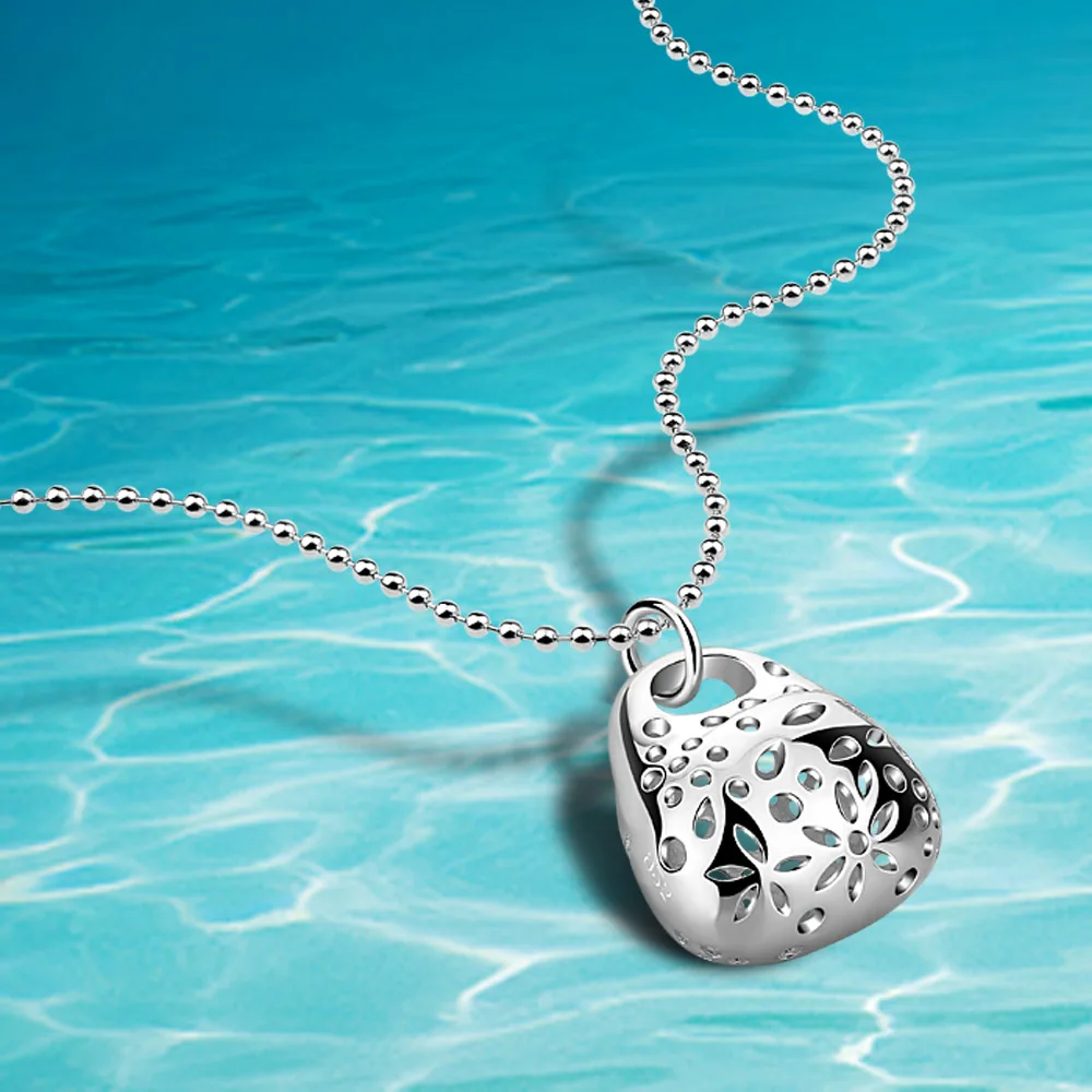 

Женское Ожерелье, длинная цепочка на свитер из стерлингового серебра 925 пробы, ожерелье для женщин, милая сумочка, кулон, ажурный дизайн, мод...