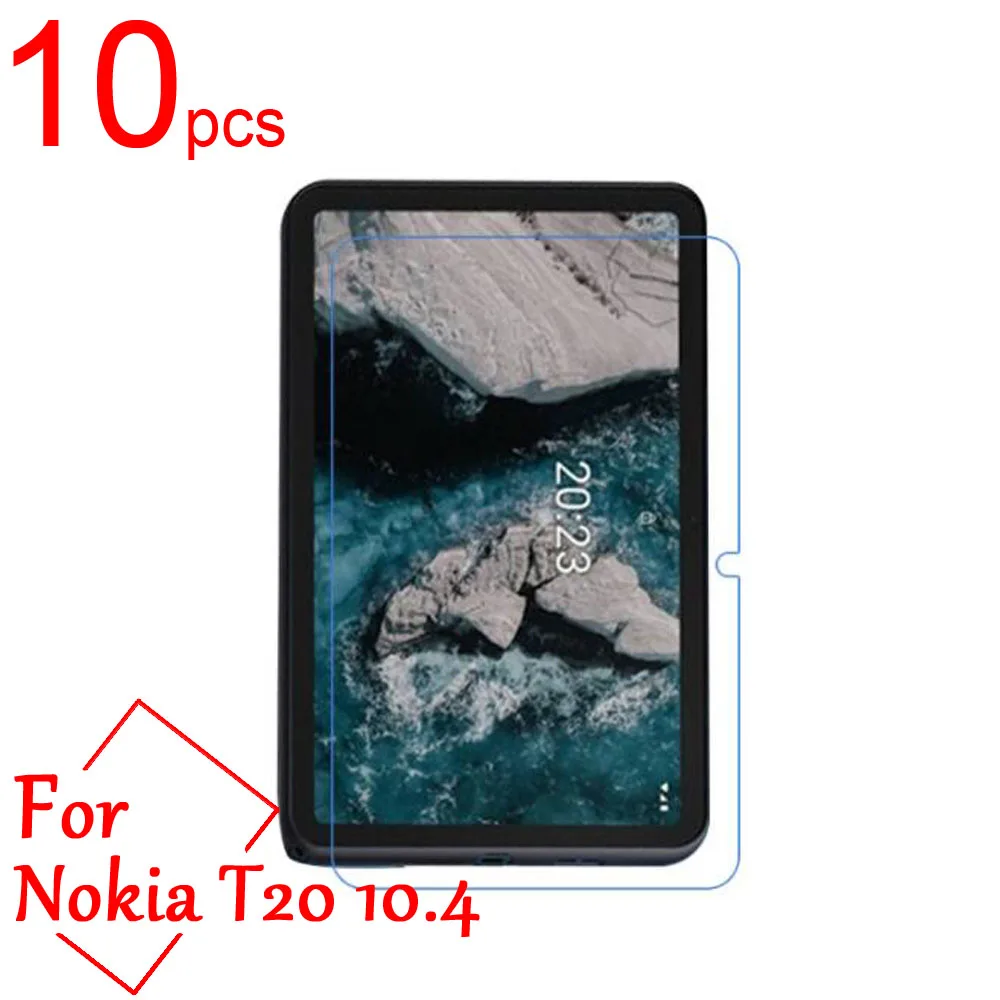 

10pcs Ultra Clear/Matte/Nano anti-Explosion Soft LCD Screen Protector Cover For Nokia T20 Wifi 4G 10.4" tablet Protective Film