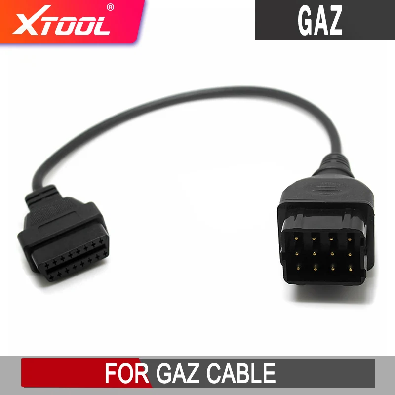 OBD2 кабель для Gaz 12 Pin OBDII диагностический инструмент сканер считыватель кодов