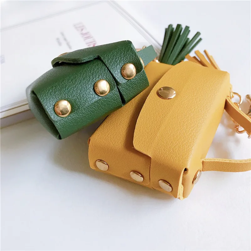 Роскошная кожаная сумка с кисточками для Apple Airpods Pro чехол Модный милый наушников