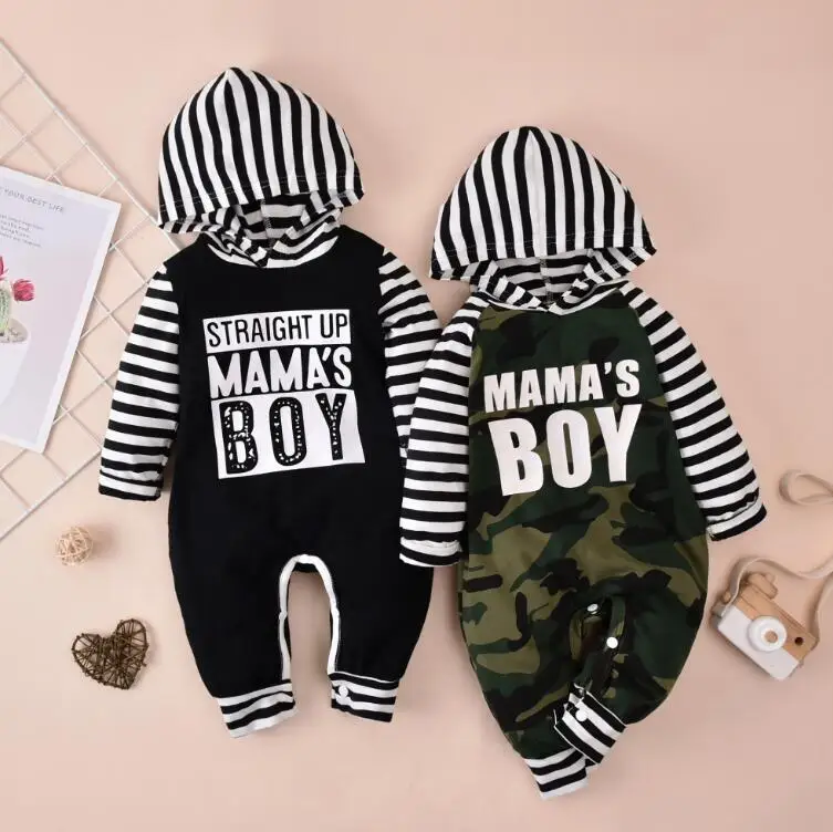 

Новые классные ребенка Размер 0-12 мес., комплект боди в полоску с длинными рукавами и с капюшоном, с воротником, длинные штаны с буквами для ос...