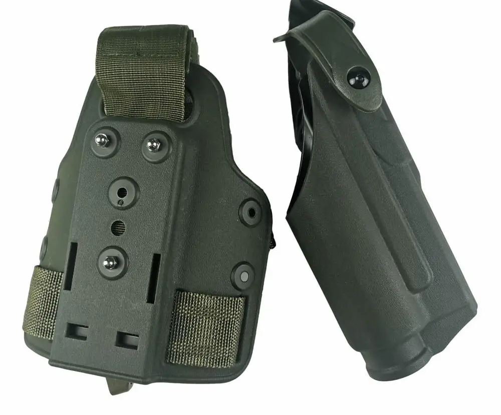 lamp-green Airsoft Safarilands пистолет Glock17 19 22 23 31 Ремень Кобуры вспышка светильник для правой руки использовать ножной кобура светильник подшипник glock кобура - Цвет: lamp-green