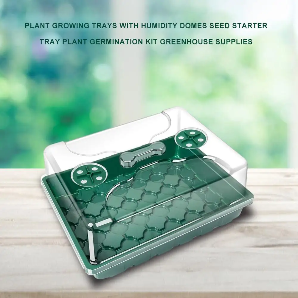 24 ячейки коробка для выращивания семян растений поднос рассады горшок цветов с
