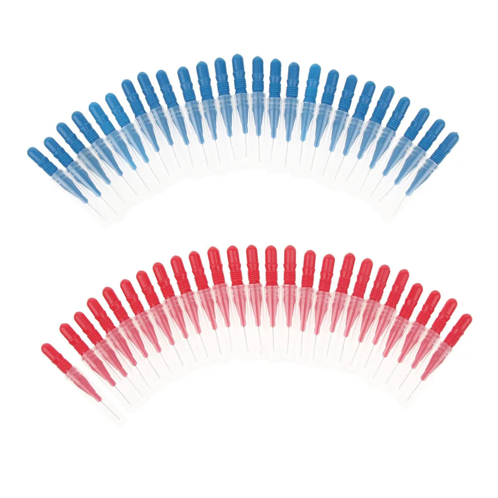

50 Interdental Brush Floss Teeth Oral Clean Toothpick Tooth Gap Brush