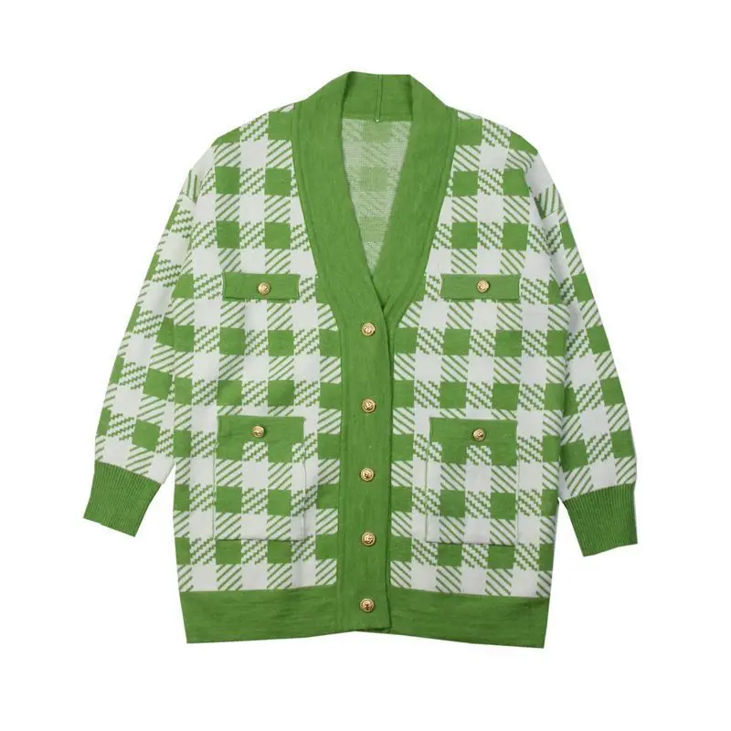 Светильник роскошный очаровательный черный и белый вязаный кардиган женский