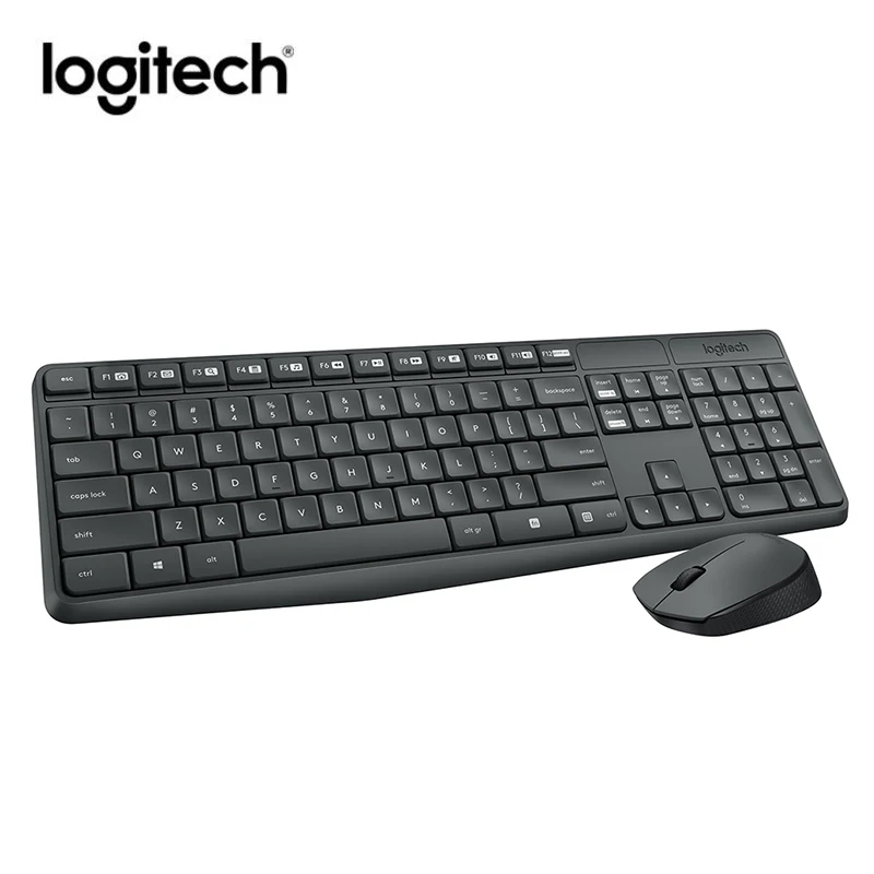 Беспроводная клавиатура Logitech MK235 комбинированная английская оптическая