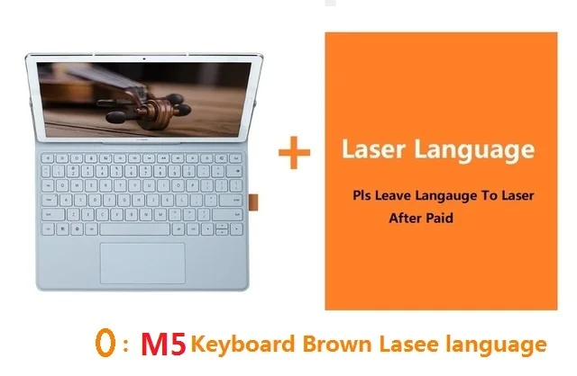 M5 brown laser keybo Чехол-подставка для клавиатуры huawei Mediapad M5, кожаный чехол-подставка для M5 10,8, M5 pro, 10,8 дюймов, huawei Mediapad M6 10,8, чехол для клавиатуры - Цвет: M5 brown laser keybo