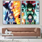 Настенная Картина на холсте с японским аниме Моя геройская Академия принты и Плакаты Декор для дома спальни гостиной (без рамки)