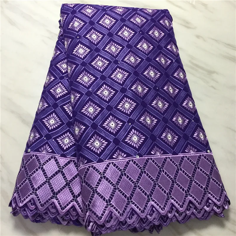

5 yard Swiss lace fabric 2020 latest heavy beaded embroidery African cotton fabrics Swiss voile lace popular Dubai style PL06033