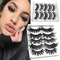 full volume 3d multilayers 5 pairs mix false eyelashes lash extension faux mink hair wispies fluffy
