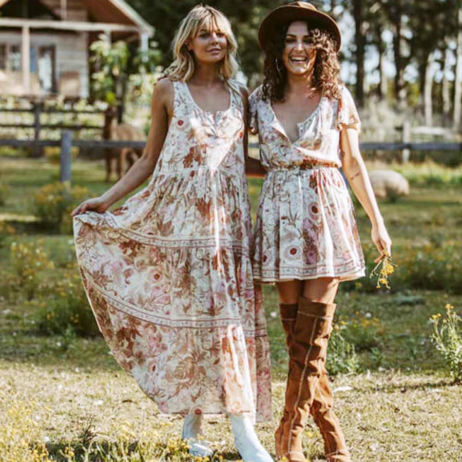 TEELYNN Макси платье для женщин 2019 искусственный шелк цветочный принт сексуальные