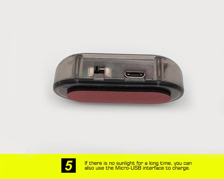 Поддельный Автомобильный Фонарь безопасности на солнечной батарее муляж