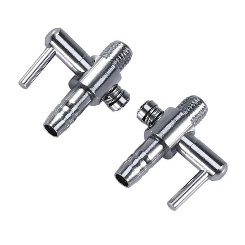 Promotion! 5Mm Tube Diameter Single Way Air Flow Control Valve 2 Pcs For Aquarium | Строительство и ремонт
