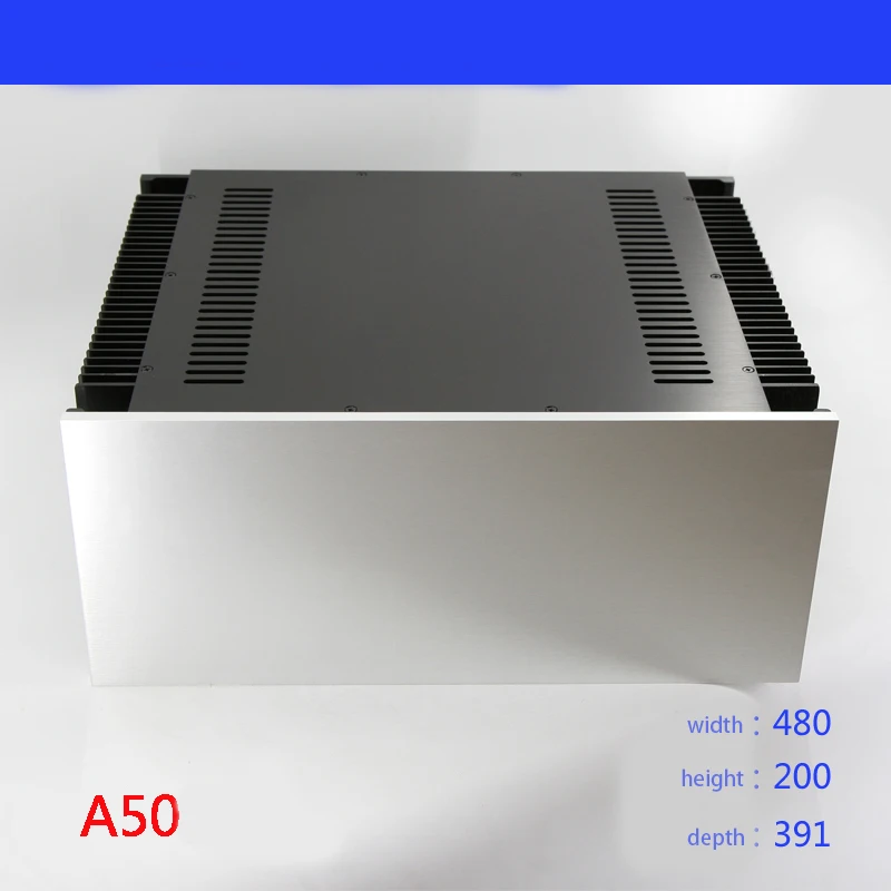 Алюминиевый корпус усилителя KYYSLB 480*210*390 мм Корпус Корпуса A50 улучшенная версия