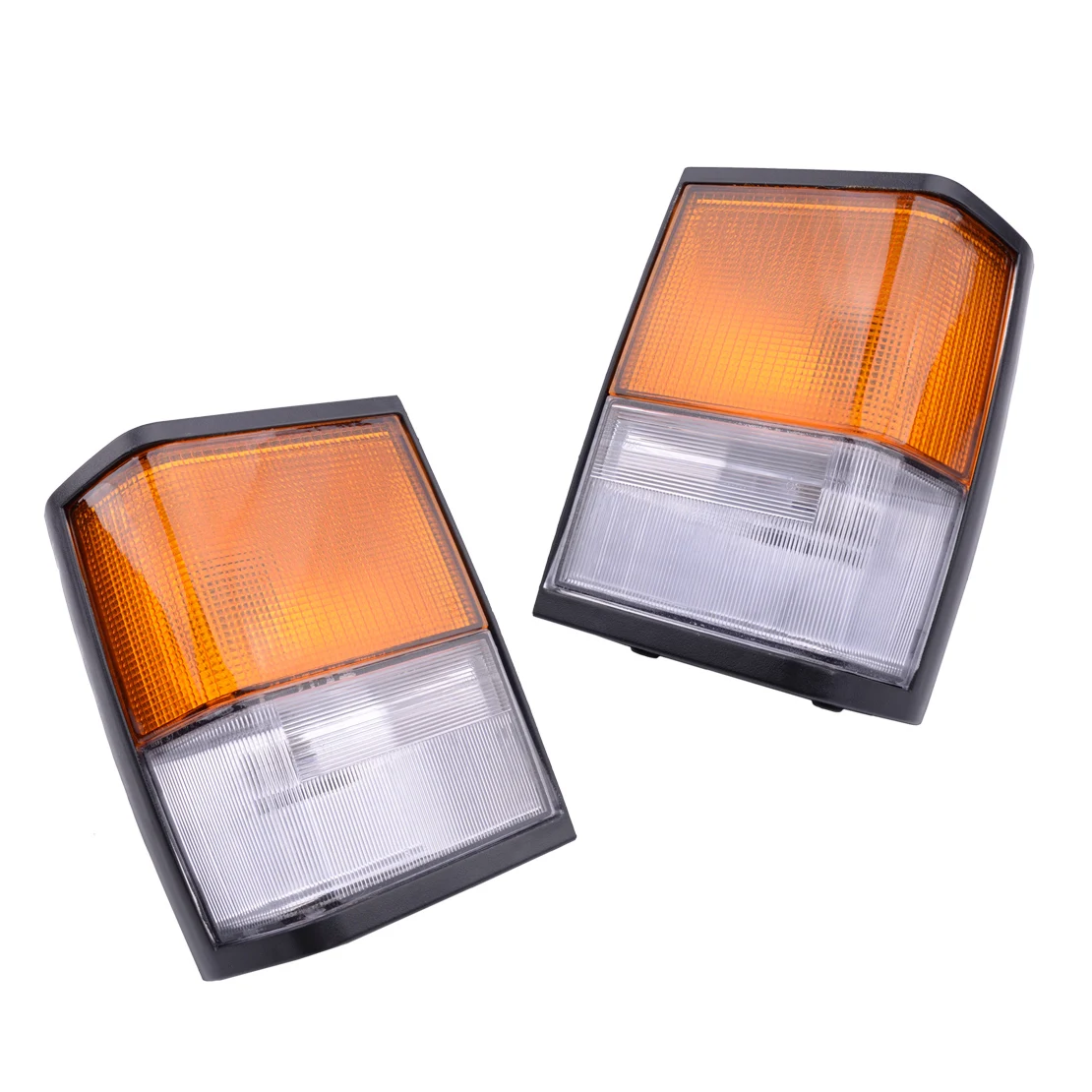 

Pair Front Classic Indicator Side Corner Flasher Turn Signal Light Lamp Square Fit for Land Rover Range Rover PRC8950 PRC8949