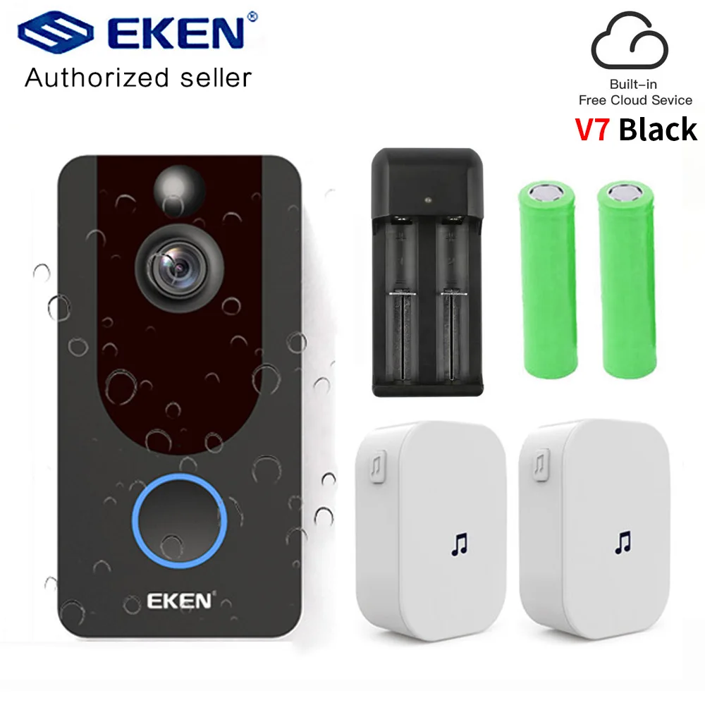 Дверной звонок EKEN V7 1080P Wi Fi с облачным хранилищем|Дверной звонок| |