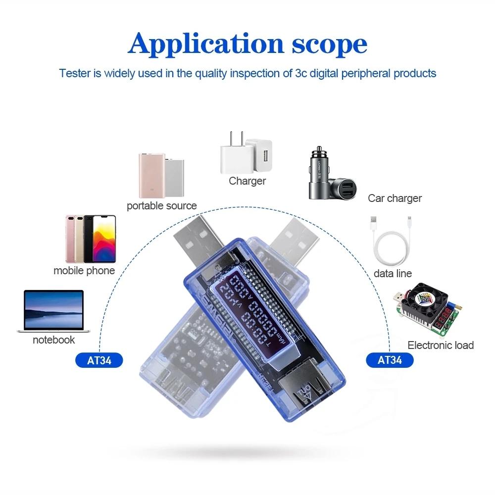 USB-тестер емкости аккумулятора измеритель и напряжения тока | Инструменты
