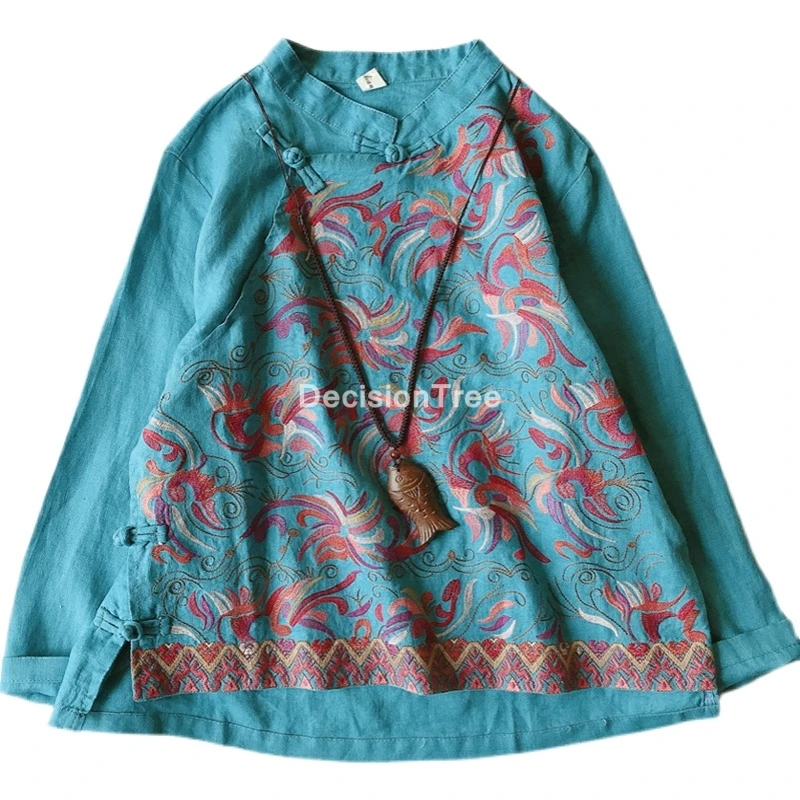 

2021 из хлопка и льна в винтажном стиле cheongsam блуза vetement Традиционный китайский язык чай одежда для женщин платье Ципао в китайском стиле руба...