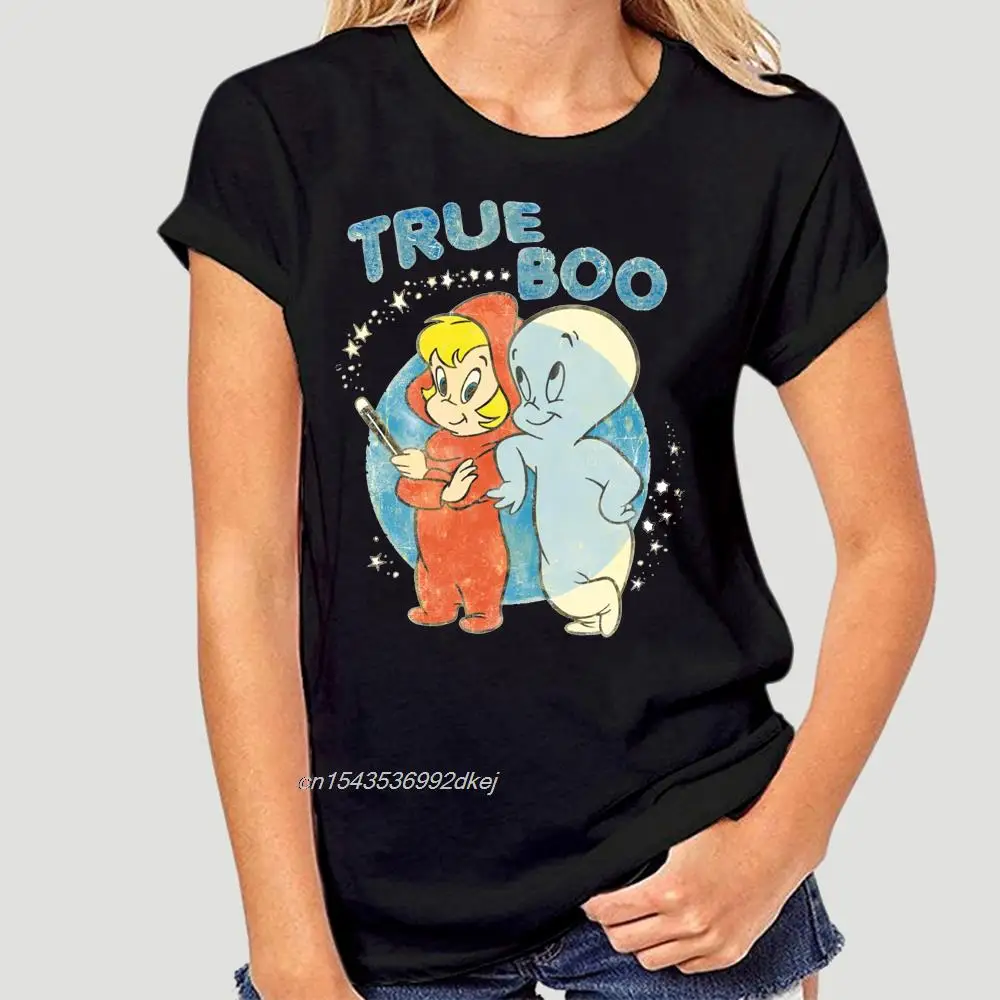 Casper The Friendly Ghost Cartoon и Венди True Boo Ретро футболка для взрослых мужские женские топы