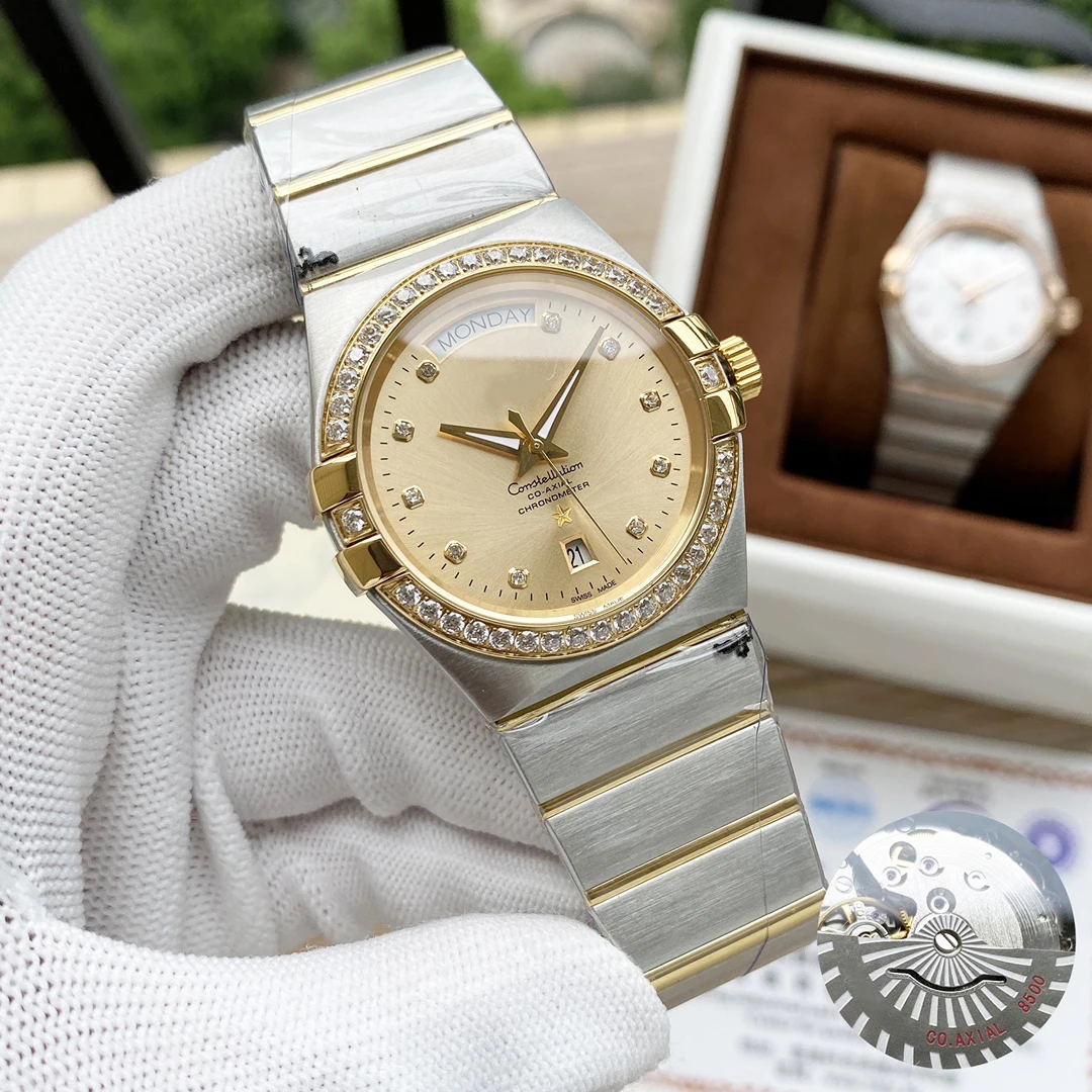 

New Classic Luxury Men's Explosive Watch Stainless Steel Quartz Watch Clock Sports Waterproof Multifunctional AA+