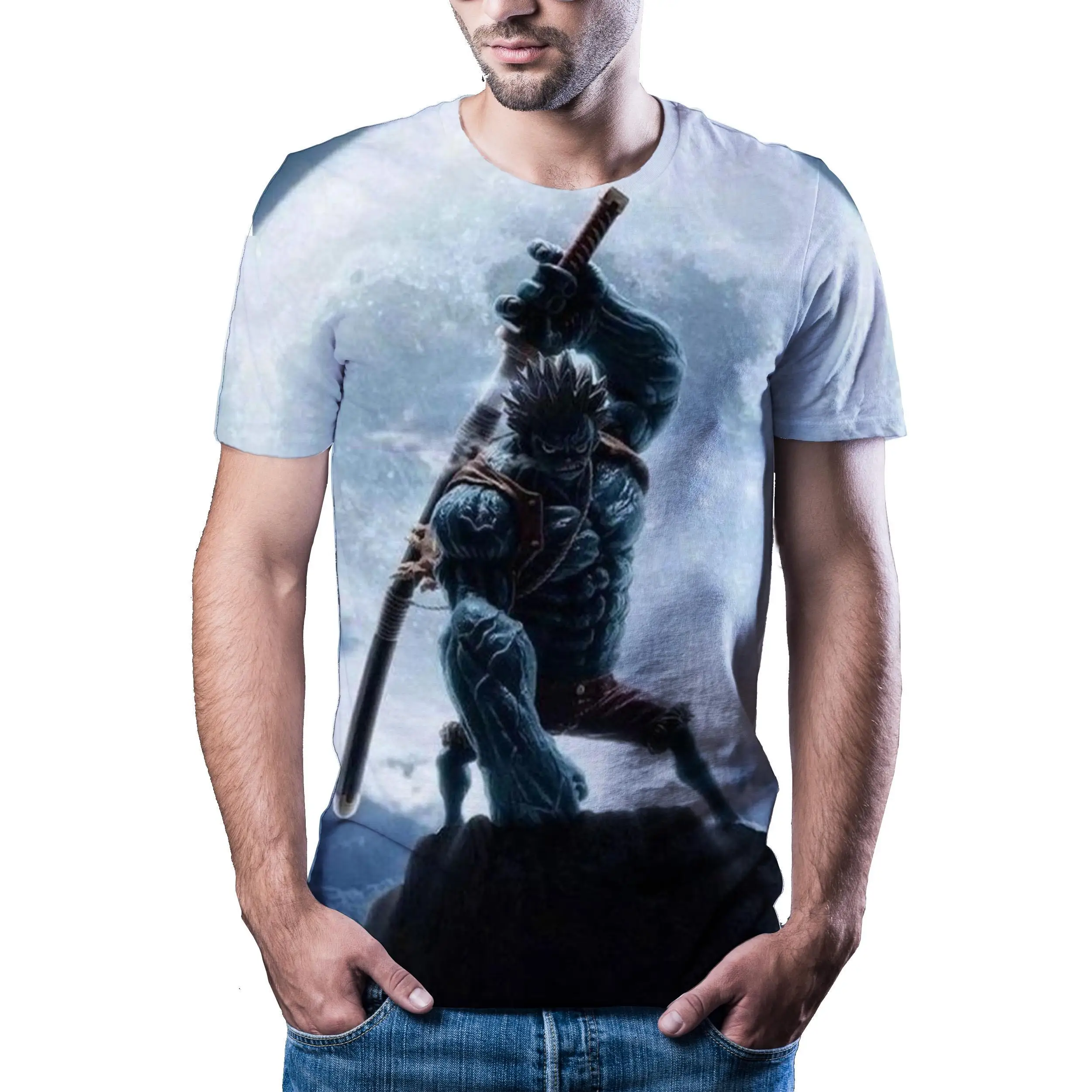 

New T -Shirt Men 'S High-Quality Men'S T -Shirt Short Sleeve 3d Abyss Character Printing Men'S T-Shirt Fashion Handsome T -Shirt