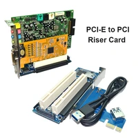 pci e to dual pci riser card extender desktop pci express adapter usb converter notebook smartphone expansion converter