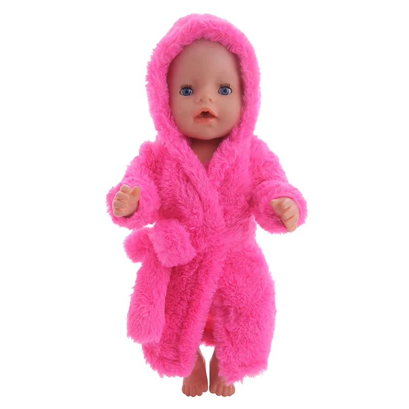 Высококачественный меховой халат ручной работы для 18 дюймовых кукол и нового